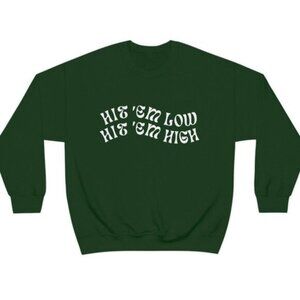 Vintage Eagles Philadelphia Eagles hit em low hit em high shirt Sweatshirt green